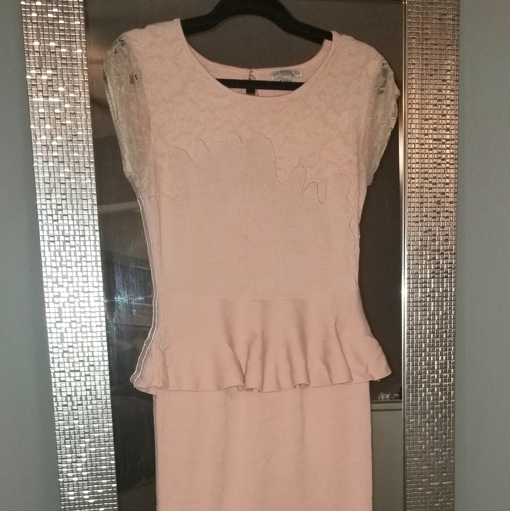 *Eva Mendes Peplum Sweater Dress*